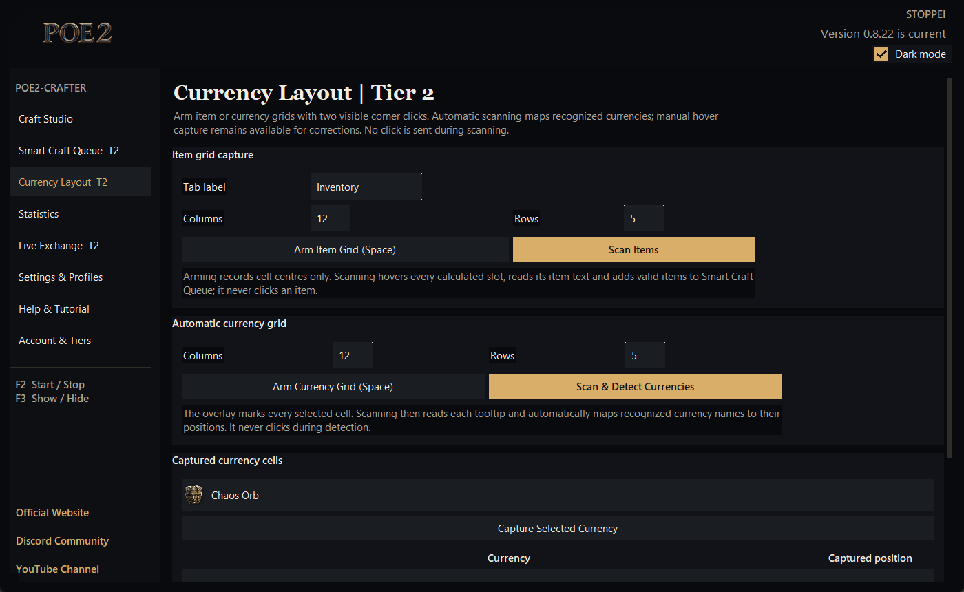 Poe2-Crafter Currency Layout