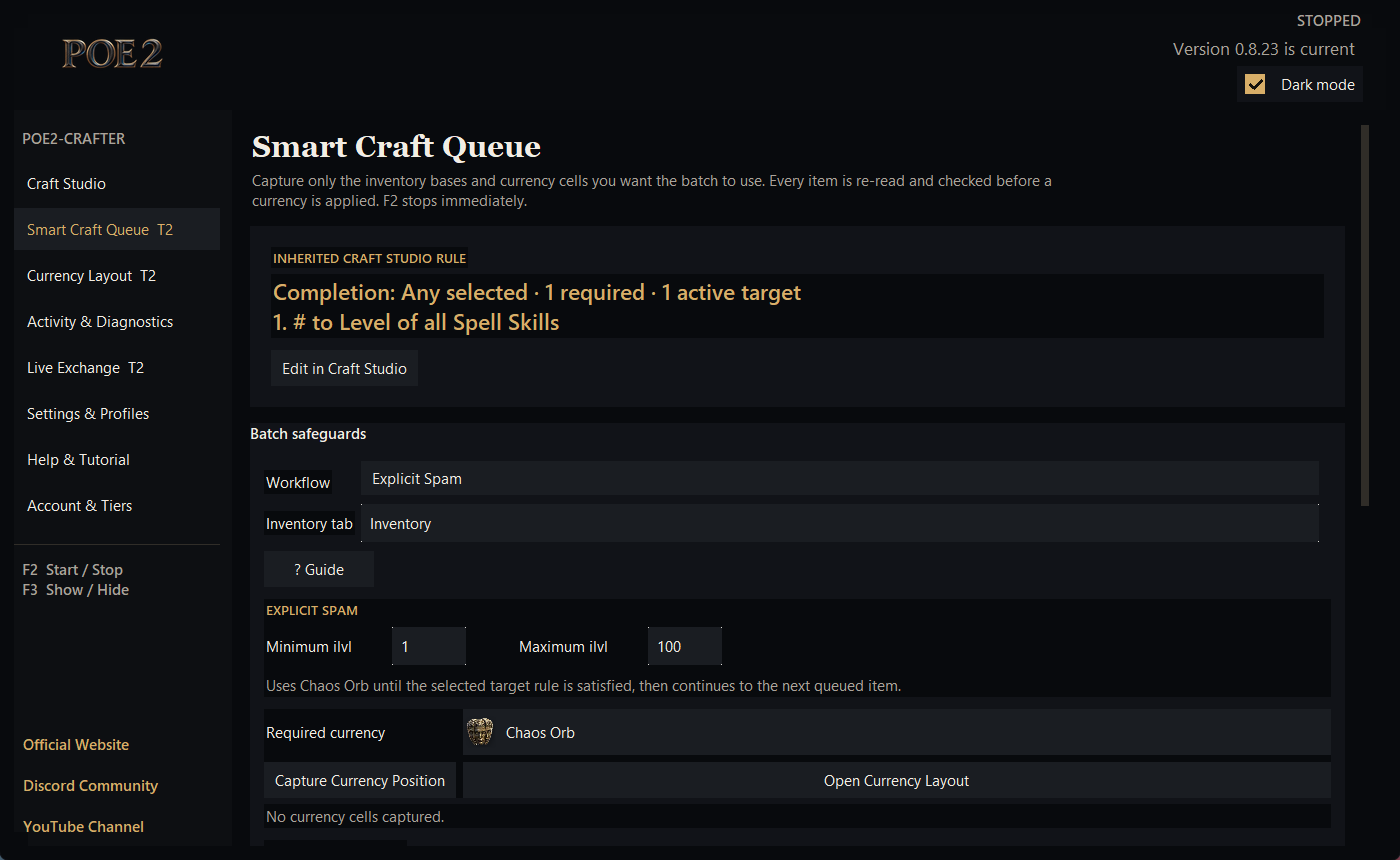 Poe2-Crafter Smart Craft Queue